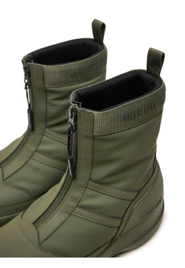 Moon Boot Śniegowce Luna Zip Boot 80D2480010 Khaki. Kolor: brązowy. Materiał: materiał