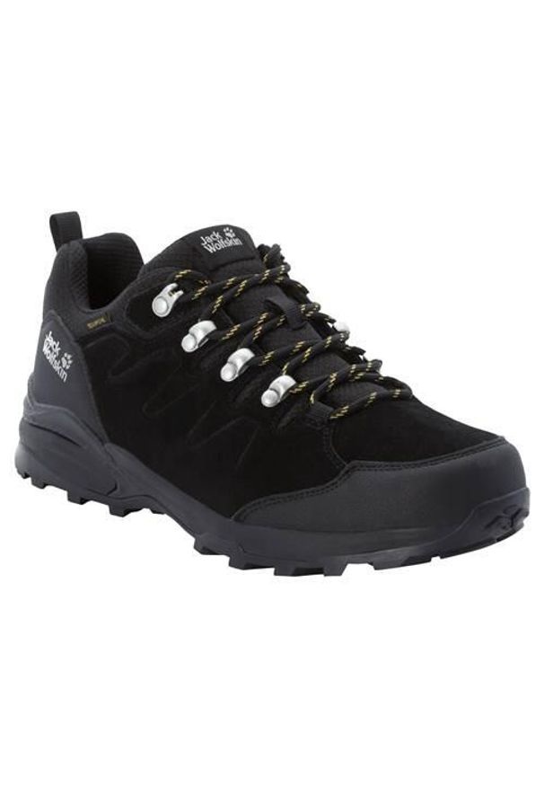 Buty trekkingowe męskie Jack Wolfskin Refugio Texapore Low. Kolor: żółty, wielokolorowy, czarny, szary. Materiał: guma, materiał, syntetyk