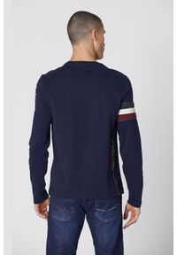 Aeronautica Militare - AERONAUTICA MILITARE Granatowy longsleeve męski Crew neck, Rozmiar M. Kolor: niebieski. Długość rękawa: długi rękaw #3