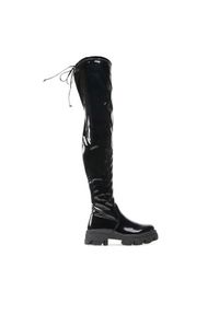 DeeZee Muszkieterki H2701-01 Czarny. Kolor: czarny. Materiał: skóra #1