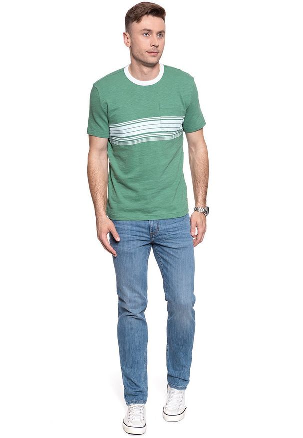 Mustang - MĘSKI T-SHIRT MUSTANG ALEX C STRIPES 1009523 6398
