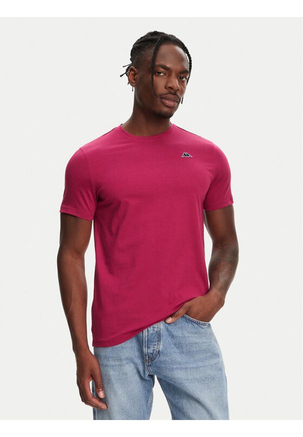 Robe di Kappa T-Shirt Luc 611187W Fioletowy Regular Fit. Kolor: fioletowy. Materiał: bawełna