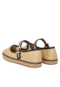 TOMMY HILFIGER - Tommy Hilfiger Espadryle Buckle Maryjane Espadrille FW0FW09239 Brązowy. Kolor: brązowy. Materiał: materiał #4