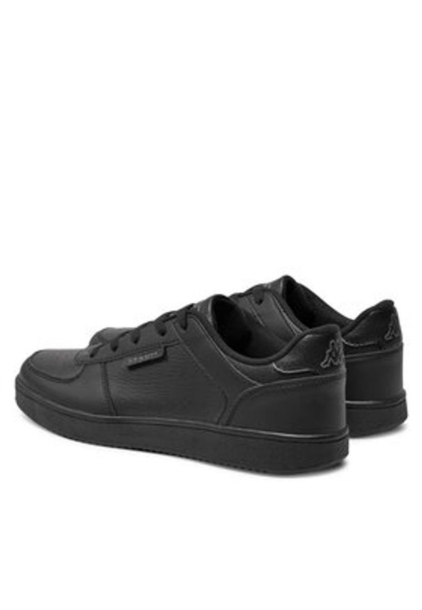 Kappa Sneakersy Logo Malone 4 341R5DW Czarny. Kolor: czarny. Materiał: skóra
