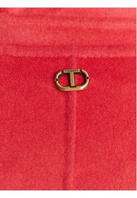 TwinSet - TWINSET Płaszcz wełniany 231TP2350 Różowy Regular Fit. Kolor: różowy. Materiał: syntetyk