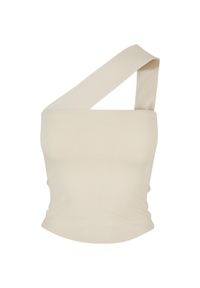 Damski tank top Urban Classics. Okazja: na co dzień. Kolor: biały. Długość rękawa: bez rękawów. Styl: casual #1