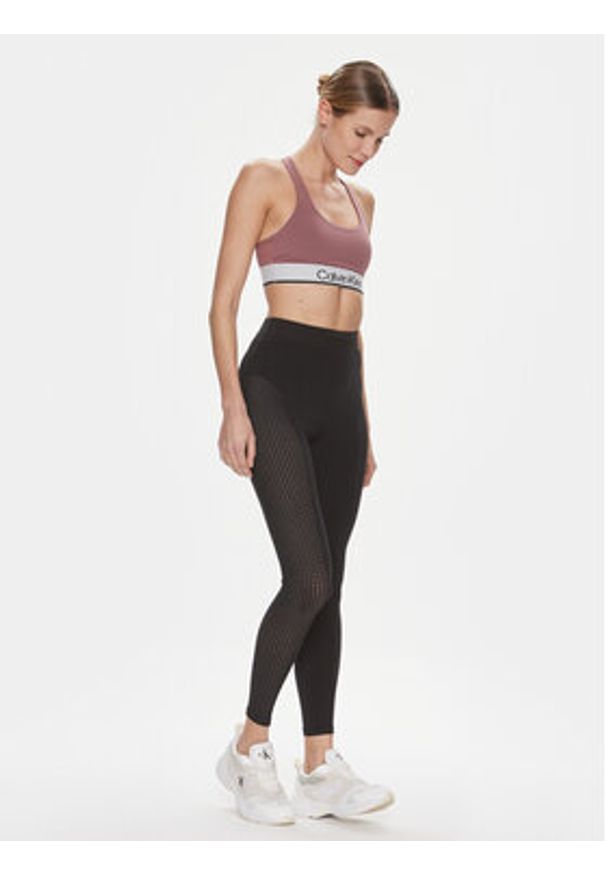 Calvin Klein Performance Legginsy 00GWS4L631 Czarny Slim Fit. Kolor: czarny. Materiał: syntetyk