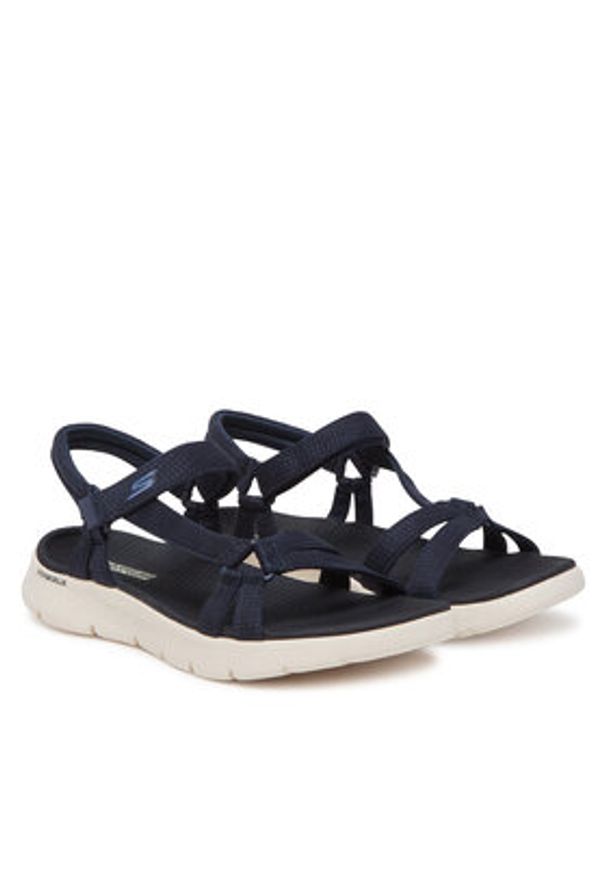 skechers - Skechers Sandały Go Walk Flex Sandal-Sublime 141451/NVY Granatowy. Kolor: niebieski. Materiał: materiał