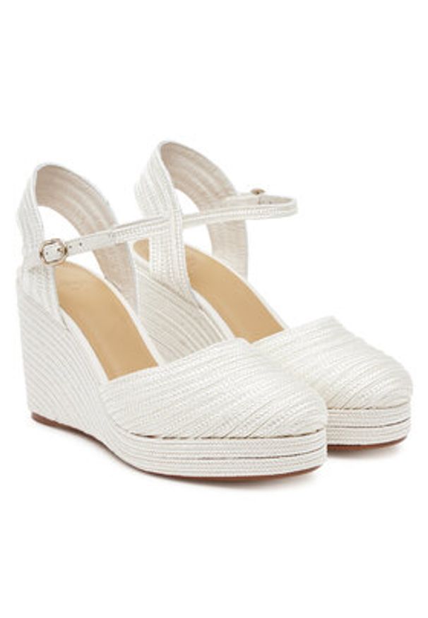 Castañer Espadryle Carolyn/142 023115 Biały. Kolor: biały. Materiał: materiał