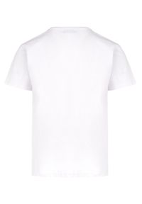 Born2be - Biały T-shirt Elagio. Okazja: na co dzień. Kolor: biały. Materiał: tkanina, bawełna. Długość: krótkie. Wzór: gładki. Styl: klasyczny, casual #3