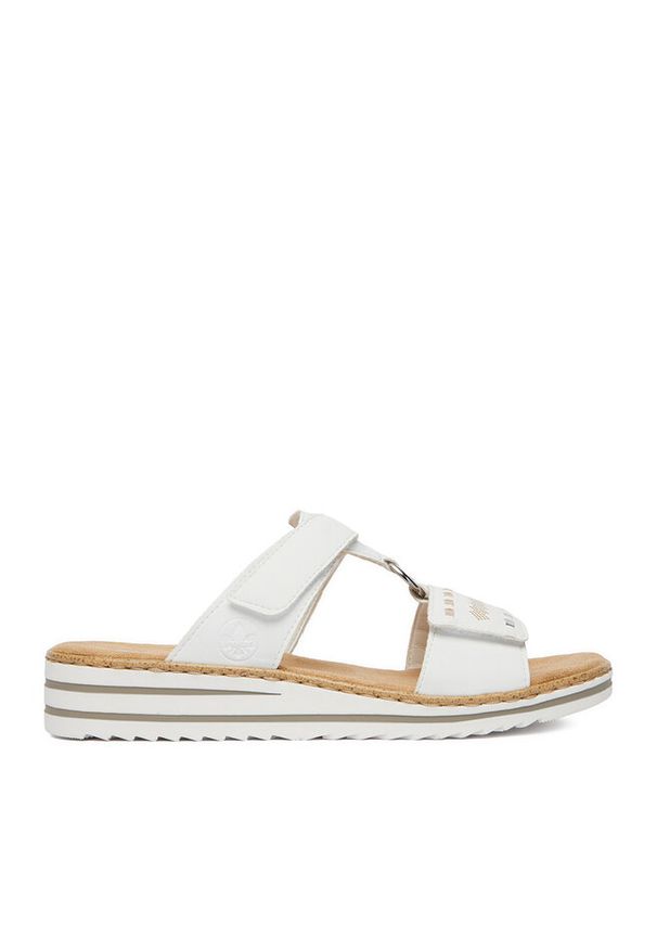 Klapki Rieker. Kolor: biały