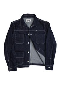 Wrangler - WRANGLER CARPENTER JACKET MĘSKA KURTKA JEANSOWA RAW EDGE W449RI22L. Materiał: jeans