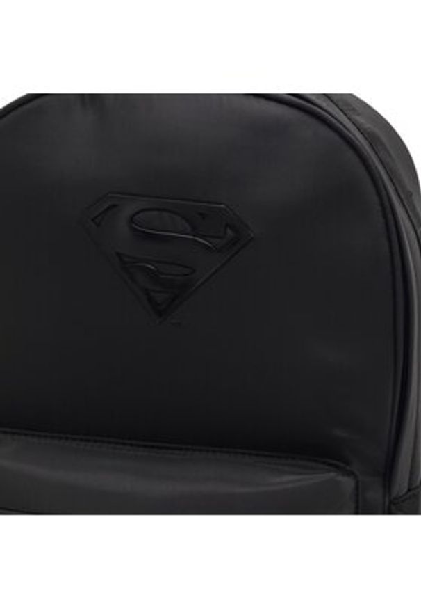 Superman Plecak ACCCS_AW23-63WBSUM Czarny. Kolor: czarny. Materiał: poliester, materiał. Wzór: motyw z bajki