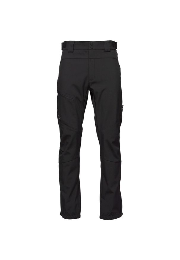 HSN - Męskie Spodnie Softshell 2XL - Bochenek Lunal Czarne Wiatroodporne. Kolor: czarny. Materiał: softshell. Sport: turystyka piesza