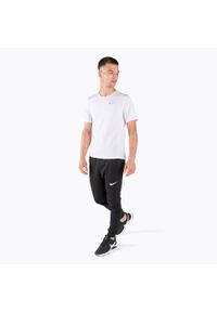 Koszulka męska Nike Dri-Fit Miler. Kolor: biały. Technologia: Dri-Fit (Nike)