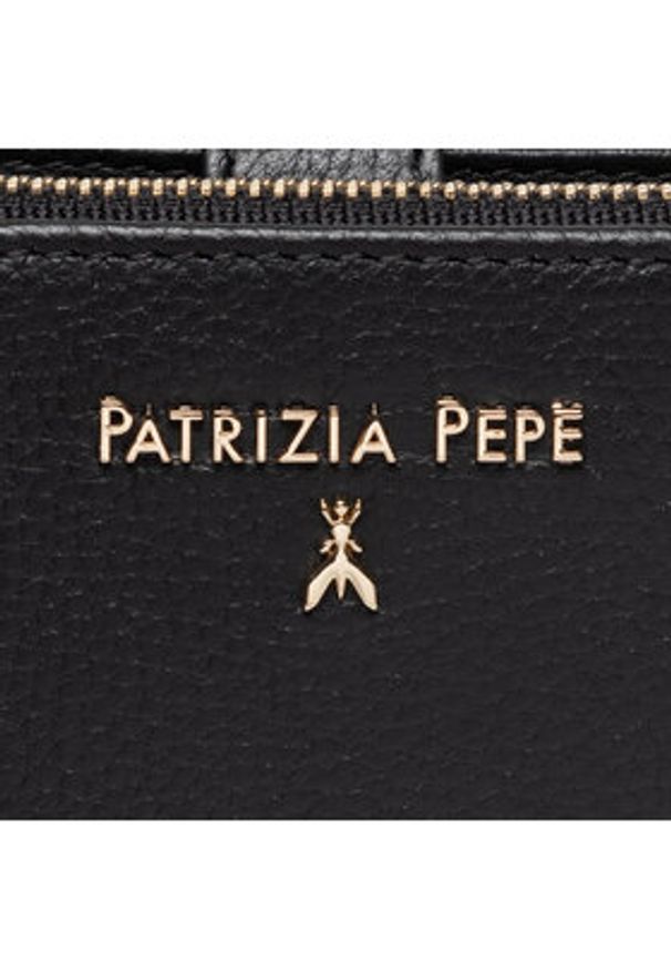 Patrizia Pepe Torebka CQ9774/L001-K103 Czarny. Kolor: czarny. Materiał: skórzane
