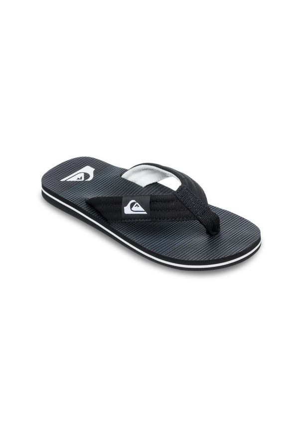 Quiksilver - Sandały chłopięce MOLOKAI LAYBACK. Kolor: czarny. Materiał: bawełna. Sezon: lato