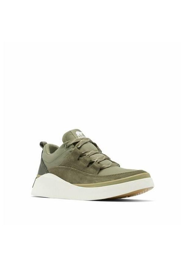 sorel - Buty do chodzenia damskie Sorel Out N About Iv Low. Zapięcie: sznurówki. Kolor: zielony. Materiał: zamsz. Szerokość cholewki: normalna. Sport: turystyka piesza