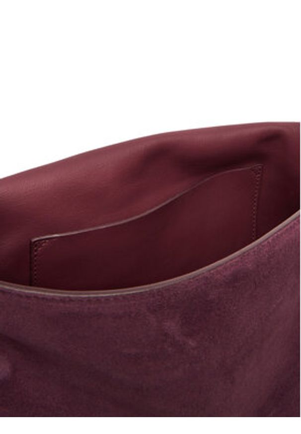 TwinSet - TWINSET Torebka 252TB7360 Bordowy. Kolor: czerwony. Materiał: skórzane, zamszowe