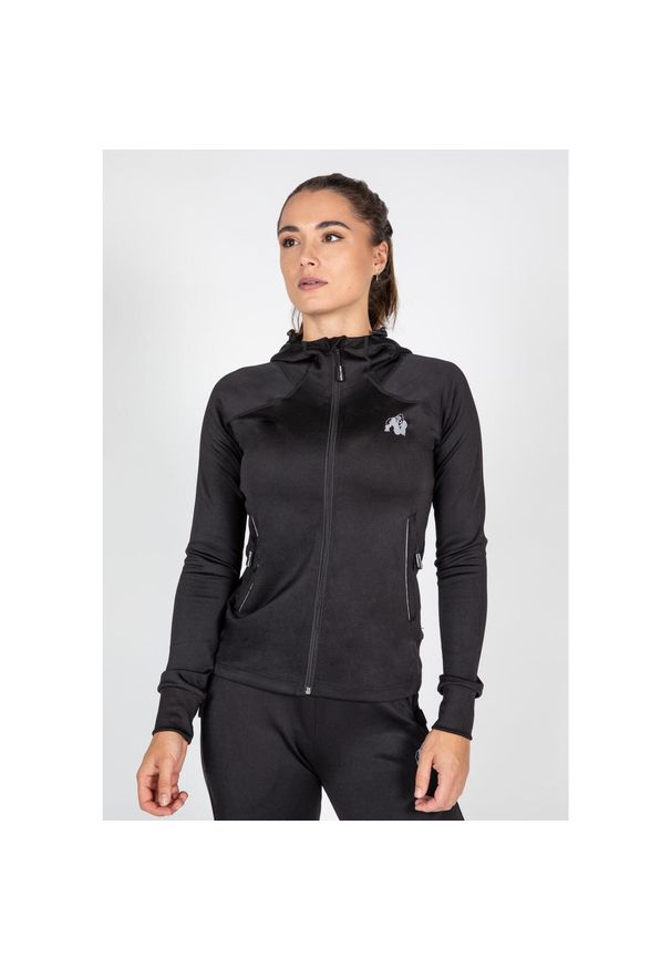 GORILLA WEAR - Halsey Kurtka dresowa - Czarny. Kolor: czarny. Materiał: dresówka. Sport: fitness