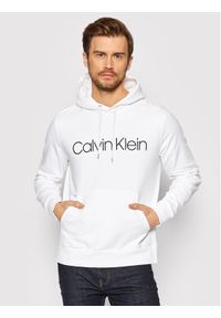 Calvin Klein Bluza Logo K10K104060 Biały Regular Fit. Kolor: biały. Materiał: bawełna