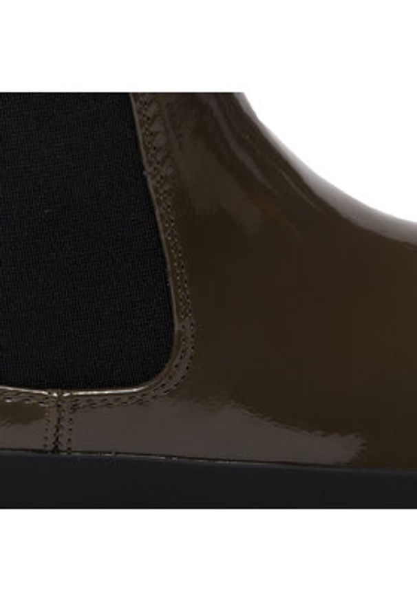 DeeZee Botki ZALY21025-8 Zielony. Kolor: zielony. Materiał: skóra