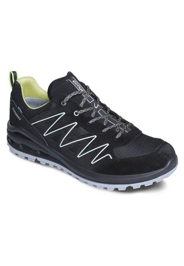 Buty trekkingowe męskie Grisport 15109V23G. Zapięcie: sznurówki. Kolor: czarny. Materiał: guma, skóra, tkanina. Szerokość cholewki: normalna