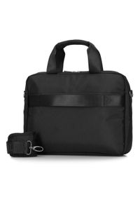 Wittchen - Męska torba na laptopa 13” z krytym suwakiem mała. Kolor: czarny. Materiał: poliester. Styl: sportowy, casual, klasyczny, elegancki, biznesowy #4