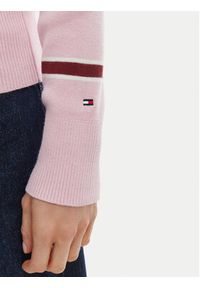 TOMMY HILFIGER - Tommy Hilfiger Kardigan WW0WW49617 Różowy Regular Fit. Kolor: różowy. Materiał: bawełna #4