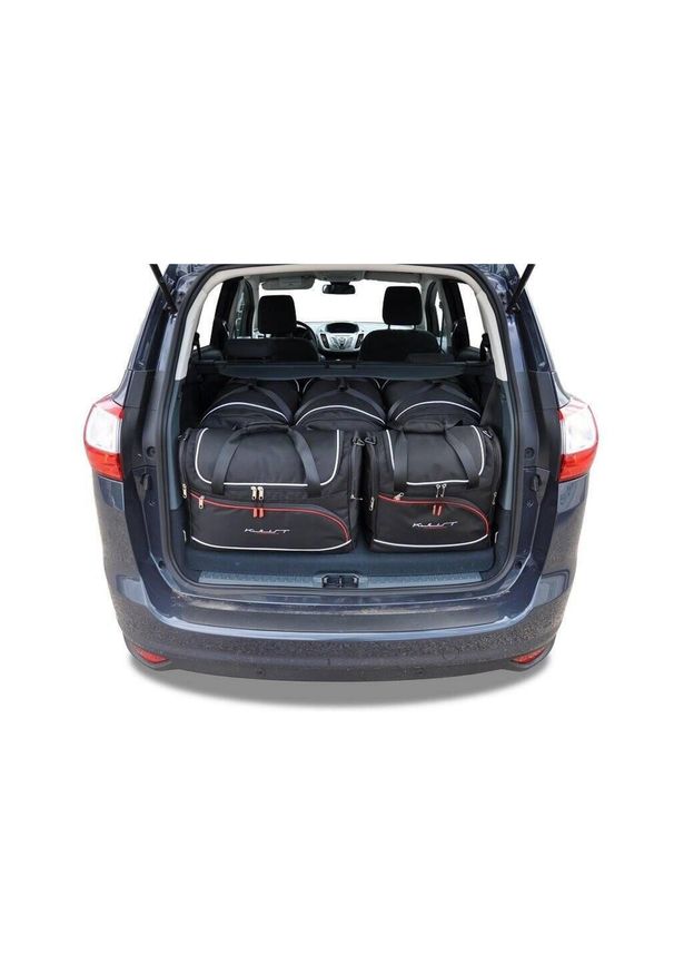 KJUST - Torby Do Bagażnika Ford Grand C-Max 2010-2015 5Szt Kjust. Kolor: czarny. Styl: sportowy