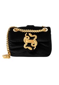 Just Cavalli - JUST CAVALLI Czarna damska torebka Iconic Snakes Puffy Style 3. Kolor: czarny