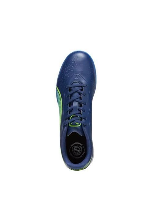 Buty piłkarskie męskie Puma King Match Tt M. Zapięcie: sznurówki. Kolor: niebieski, zielony, wielokolorowy. Materiał: syntetyk, materiał. Szerokość cholewki: normalna. Sport: piłka nożna