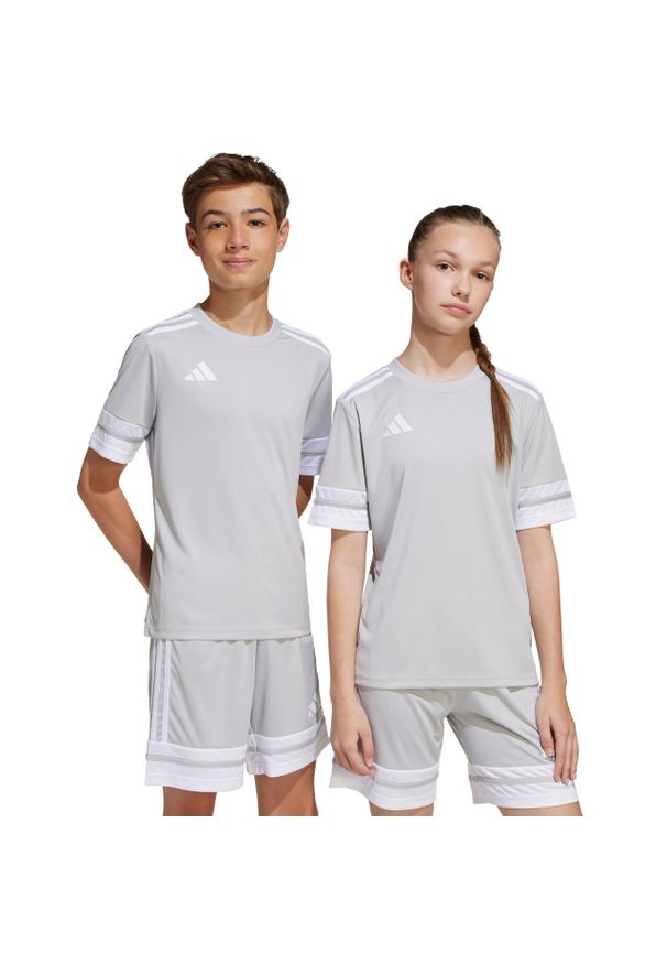 Adidas - Koszulka dla dzieci adidas Squadra 25. Kolor: biały, szary, wielokolorowy. Sport: piłka nożna