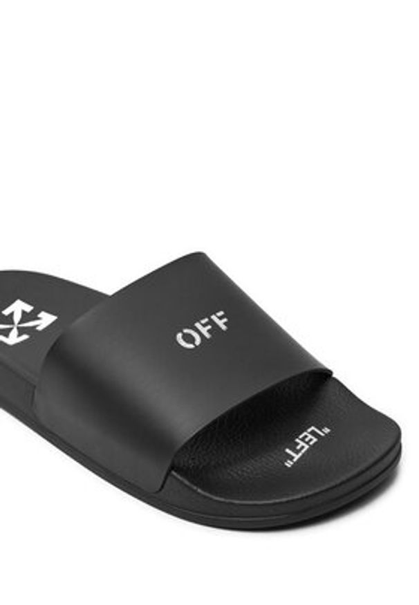 OFF-WHITE - Off-White Klapki OWIC002S22PLA0011001 Czarny. Kolor: czarny. Materiał: syntetyk