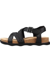 Clarks - Sandały CLARKS BRYNN AVE Czarny. Kolor: czarny. Materiał: tkanina, skóra. Sezon: lato