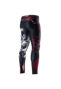 Legginsy sportowe męskie EXTREME HOBBY EZECHIEL. Kolor: czarny. Materiał: elastan, poliester