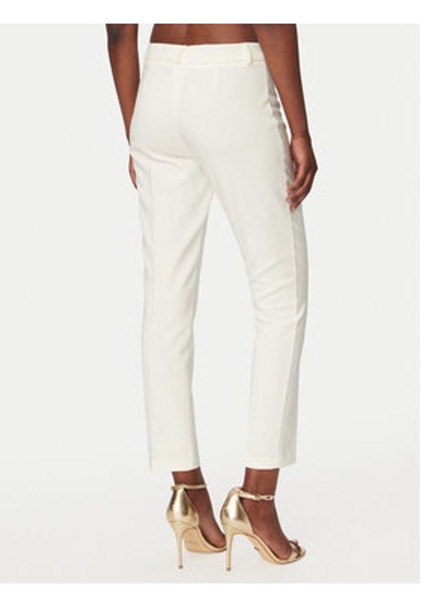 Rinascimento Spodnie materiałowe CFC0128650003 Biały Regular Fit. Kolor: biały. Materiał: syntetyk