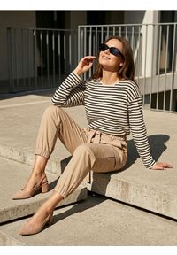 Sinsay - Bawełniana koszulka z długim rękawem basic - wielobarwny. Materiał: bawełna. Długość rękawa: długi rękaw. Długość: długie #1