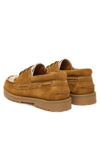 Replay - REPLAY Półbuty GWLA7.000.C0002L Brązowy. Kolor: brązowy. Materiał: skóra #3