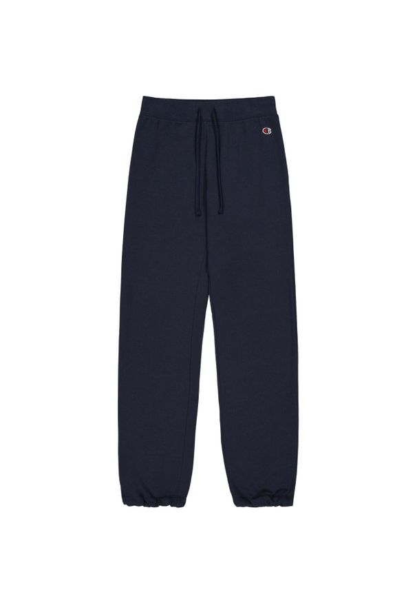 Champion - Damskie Spodnie Do Biegania Ze Sznurkiem W Talii. Kolor: niebieski. Długość: długie