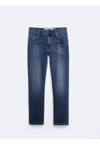 Big-Star - Jeansy męskie dopasowane granatowe Terry Slim 551. Okazja: na co dzień. Stan: obniżony. Kolor: niebieski. Wzór: jednolity. Styl: casual #2