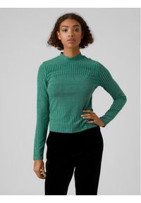 Vero Moda Sweter Karita 10276592 Zielony Regular Fit. Kolor: zielony. Materiał: syntetyk #1