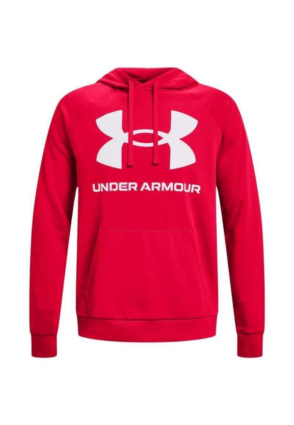 Under Armour - Męska Bluza Polarowa Rival. Kolor: czerwony. Materiał: polar