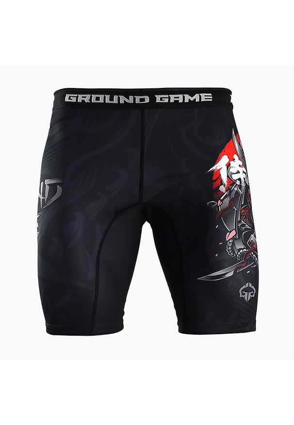 GROUND GAME - Spodenki treningowe męskie Ground Game Vale Tudo Samurai 2.0. Kolor: czarny