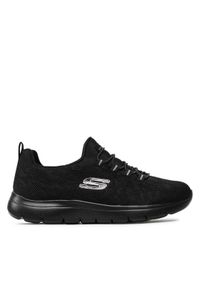 skechers - Skechers Sneakersy Leopard Spot 149037/BBK Czarny. Kolor: czarny. Materiał: materiał