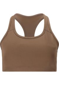 Damski tank top Athlecia Myolie. Kolor: brązowy. Sport: fitness #1