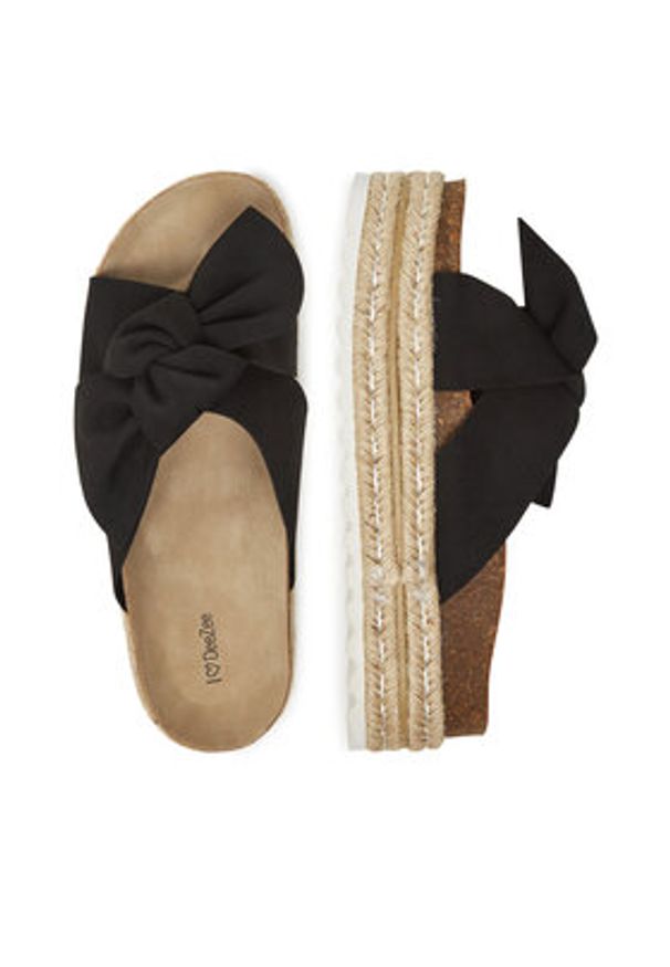 DeeZee Espadryle CT0626-16 Czarny. Kolor: czarny. Materiał: materiał
