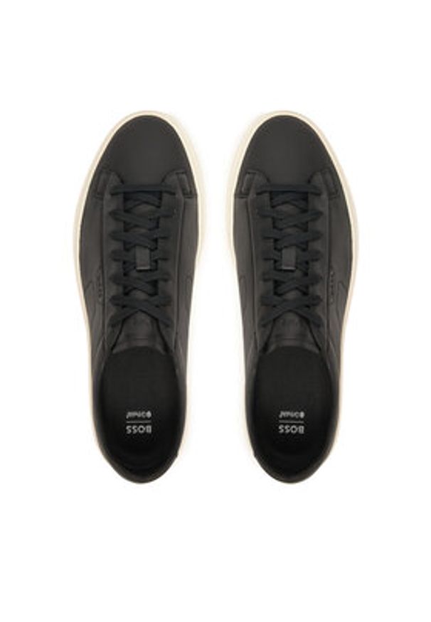 BOSS Sneakersy Kieran 50557866 Czarny. Kolor: czarny. Materiał: skóra