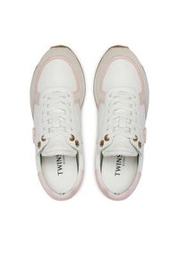 TwinSet - TWINSET Sneakersy 241TCP080 Biały. Kolor: biały. Materiał: skóra #6