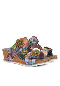 Laura Vita Klapki Bonito 31 Niebieski. Kolor: niebieski. Materiał: skóra #6